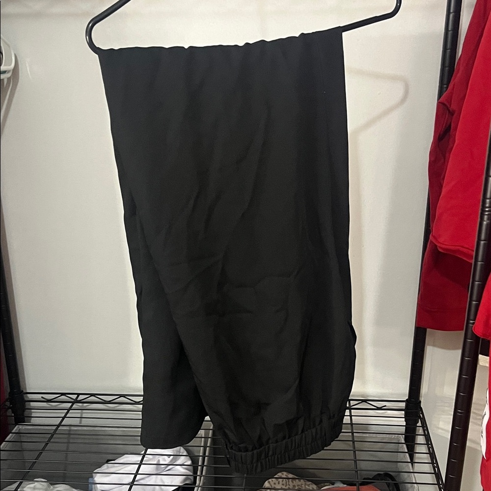 Black Wide Leg Women's Pants